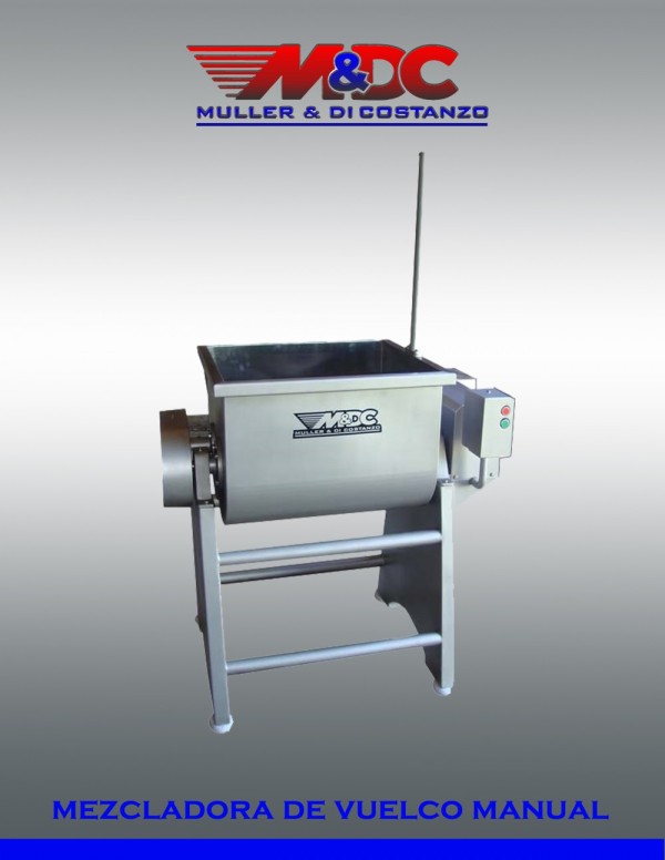 Mezcladora de Carne 140/240/300lts - Acero Inoxidable - Metalurgica Muller y Di Costanzo