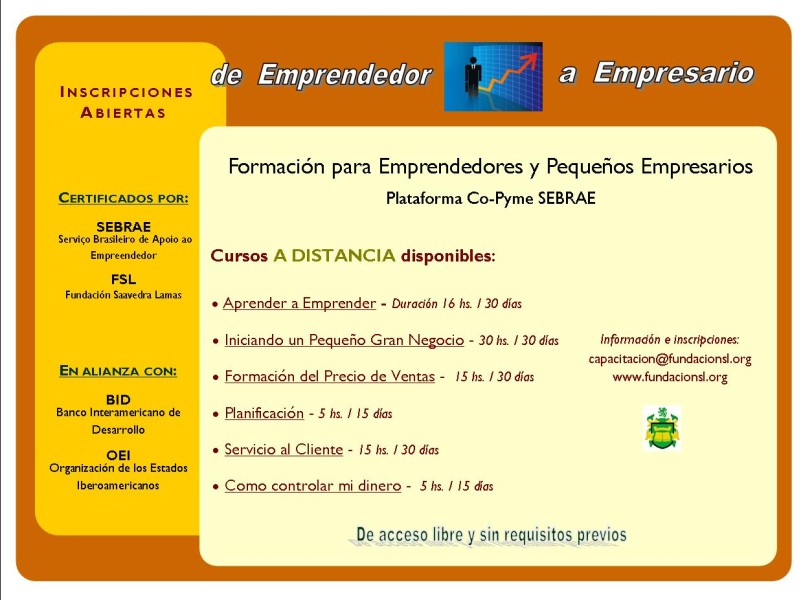 Capacitación para Emprendedores y Pymes