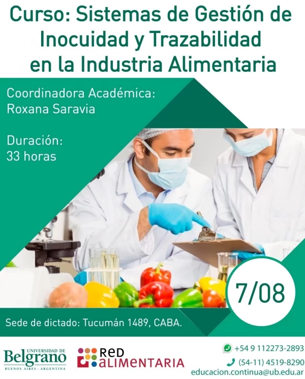 Sistemas de Gestión de Inocuidad y Trazabilidad en la Industria Alimentaria