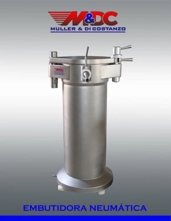Embutidoras Neumaticas 80Lt / 140Lt /240lts - Acero Inoxidable - Metalurgica Muller y Di Costanzo