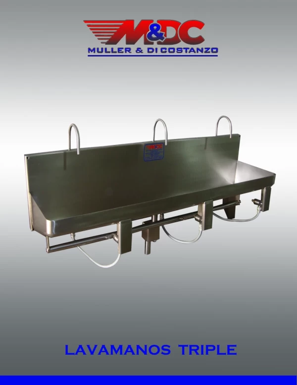 Lavamanos Simples /Dobles /Triples /Esterelizador - Acero Inoxidable - Muller y Di Costanzo