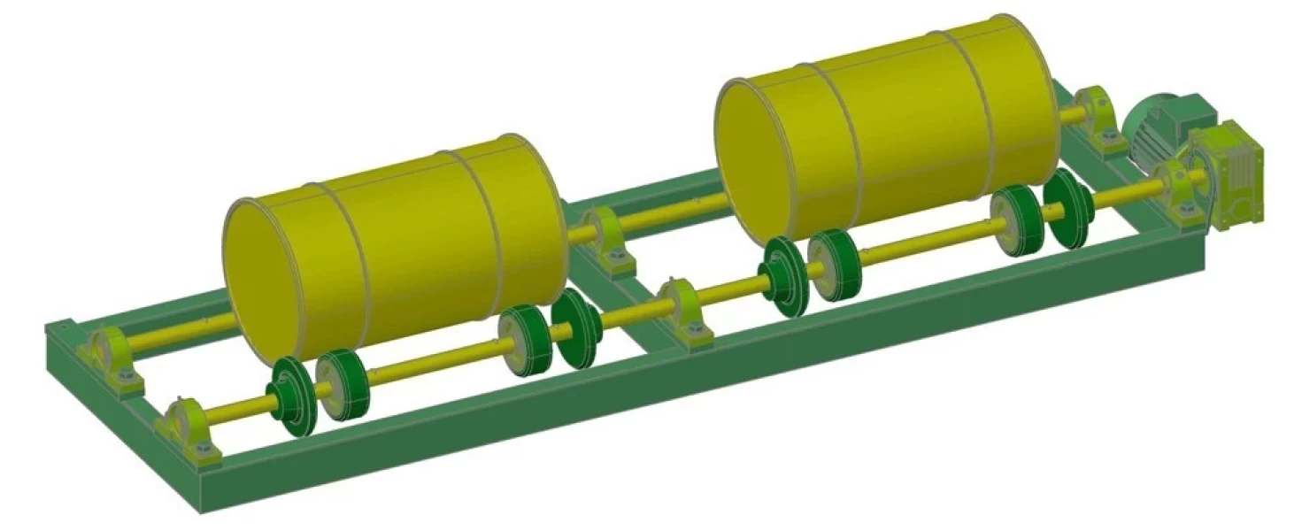 Mezclador de Tambores Horizontal (planos)