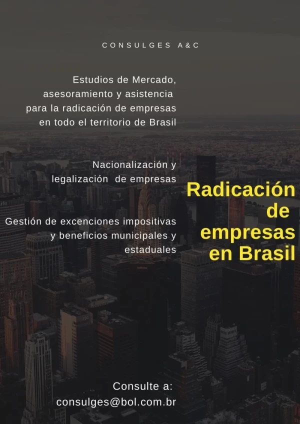 Radicación de Empresas en el Brasil
