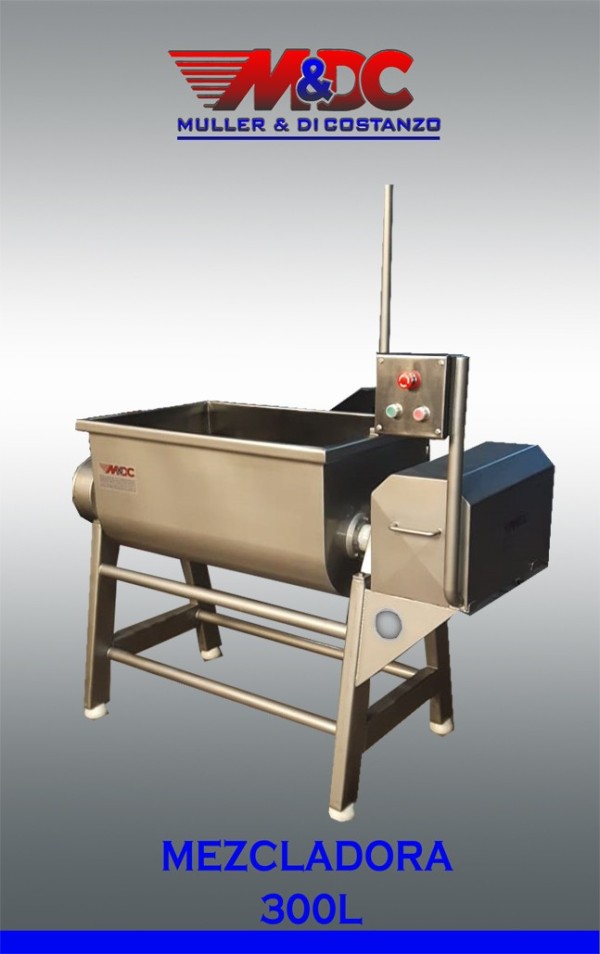 Mezcladora de Carne 140/240/300lts - Acero Inoxidable - Metalurgica Muller y Di Costanzo