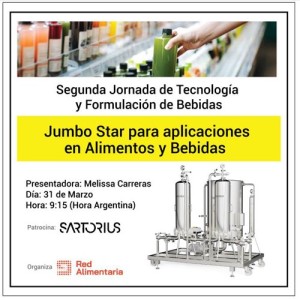 Sartorius invita a su charla “Jumbo Star para aplicaciones en Alimentos y Bebidas”