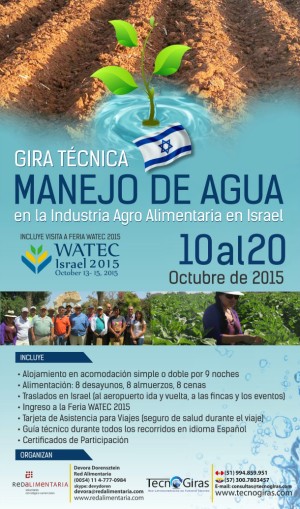 Gira Técnica Manejo de Agua en la Industria Agroalimentaria en Israel Octubre 2015