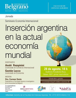 ARGENTINA: JORNADAS UB FACULTAD DE CIENCIAS AGRARIAS 2013