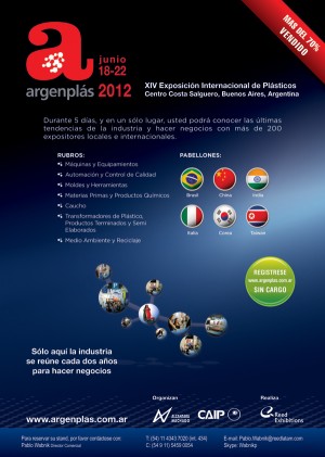 ARGENPLÁS 2012 : XIV EXPOSICIÓN INTERNACIONAL DE PLÁSTICOS
