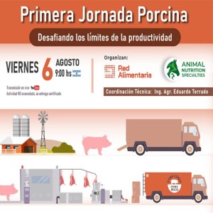 En agosto llega la Primera Jornada Porcina: "Desafiando los límites de la productividad"