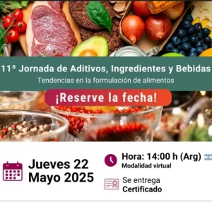 Proteínas alternativas, tema central de la 11ª Jornada de Aditivos, Ingredientes y Bebidas