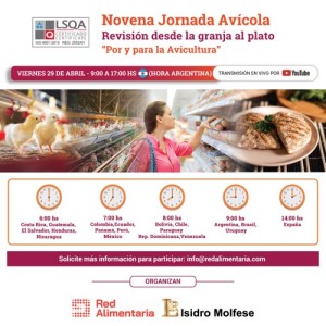 Conozca el Programa que ofrecerá la Novena Jornada Avícola el 29 de abril