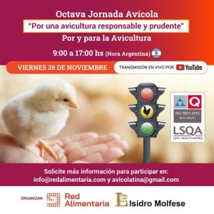 El tema de la última jornada Avícola del año será: “Por una avicultura responsable y prudente”