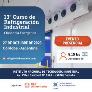 Córdoba será la sede del 13º Curso de Refrigeración Industrial