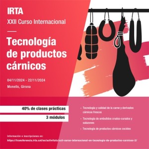 IRTA realiza Curso Internacional en Tecnología de productos cárnicos