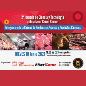 Red Alimentaria invita a la 2da Jornada de Ciencia y Tecnología Aplicada en Carne Bovina