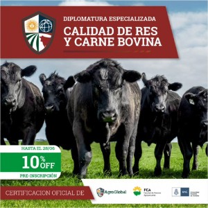 ¡Últimos días de preinscripción! Diplomatura en calidad de carne!