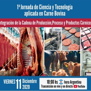 Se viene la Primera Jornada de Ciencia y Tecnología Aplicada en Carne Bovina