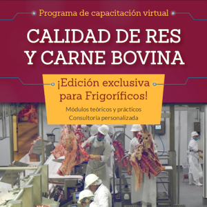 Programa Virtual para frigoríficos Calidad de Res y Carne Bovina