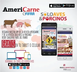 REVISTAS AMERICARNE 109 Y SOLO AVES & PORCINOS 56 DISPONIBLES EN LA APP