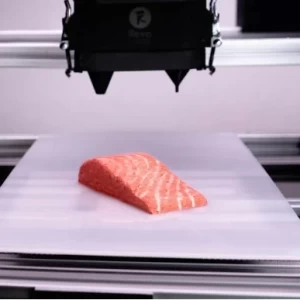 Crean primer salmón vegano con impresora 3D