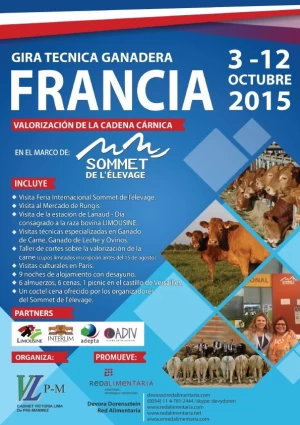 GIRA TÉCNICA GANADERA EN FRANCIA: VALORIZACIÓN DE LA CADENA CÁRNICA OCTUBRE 2015