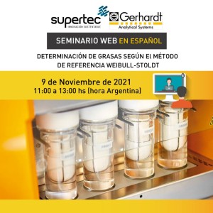 Fe de erratas horario Webinar: Determinación de Grasas Según el Método de Referencia Weibull-Stoldt