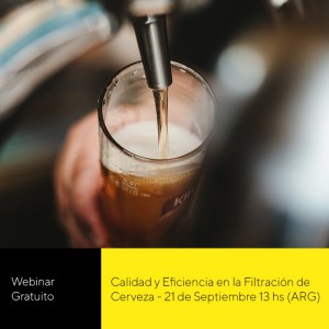 Regístrese y participe del Webinar en vivo: Calidad y Eficiencia en la Filtración de Cerveza