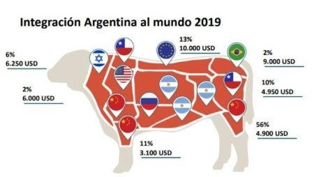 RADIOGRAFÍA DE LA EXPORTACIÓN DE CARNE: LA INTEGRACIÓN ARGENTINA AL MUNDO EN 2019