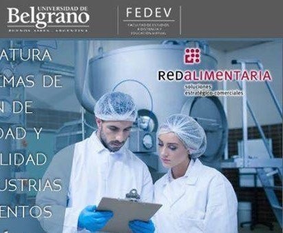 DIPLOMATURA EN SISTEMAS DE GESTIÓN DE INOCUIDAD Y TRAZABILIDAD EN LA INDUSTRIA DE ALIMENTOS