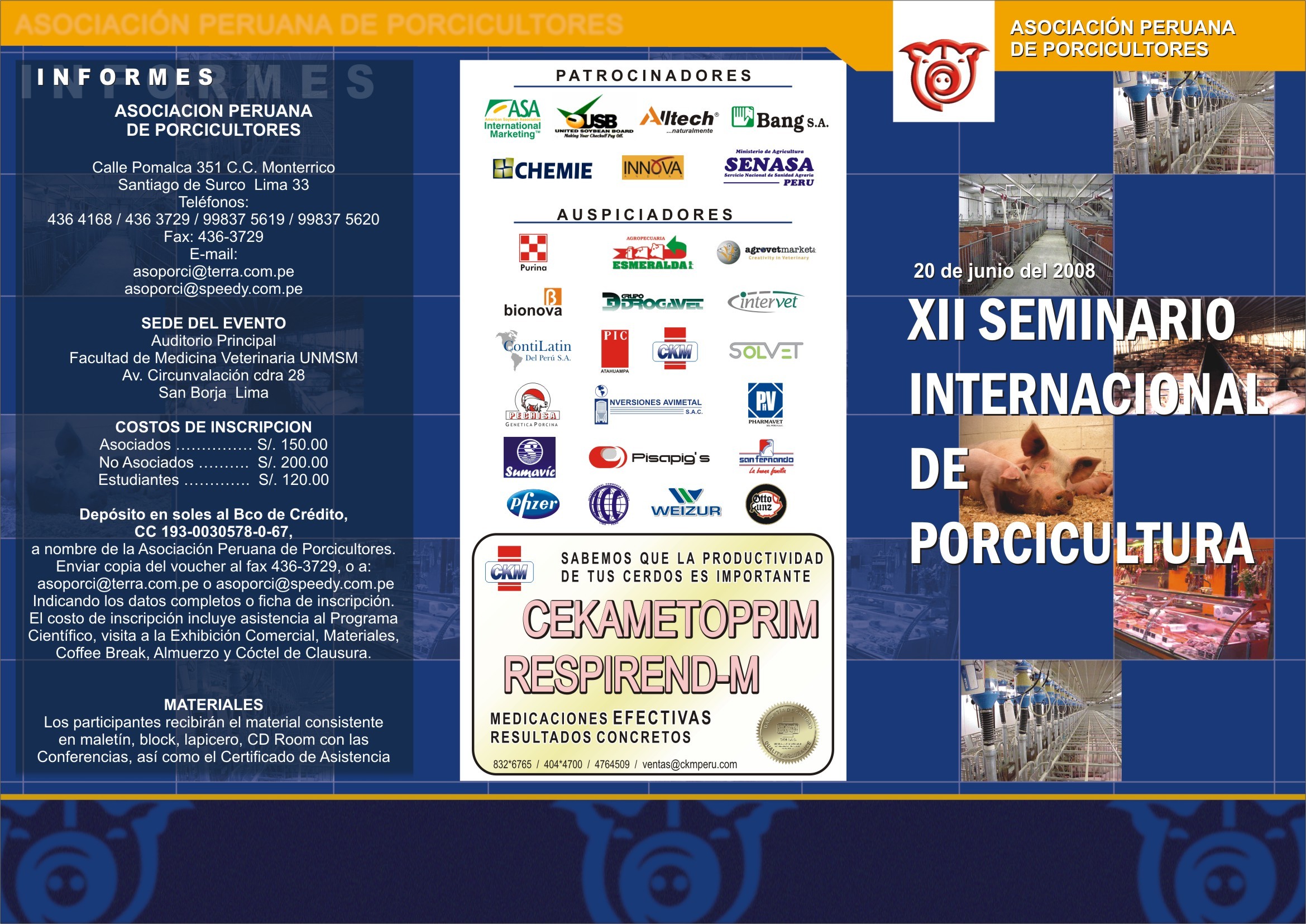 XII SEMINARIO  INTERNACIONAL DE PORCICULTURA